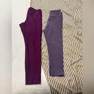 Calme brand Light Purple and Magenta Leggings